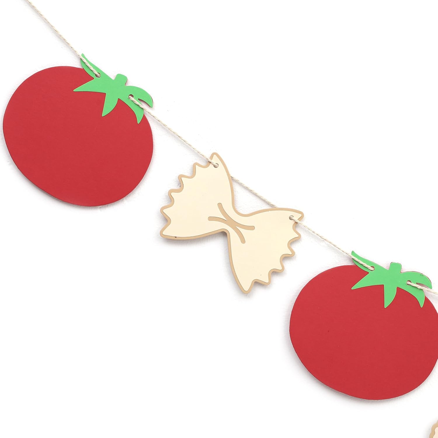 Italian Noodle Tomato Banner - Pasta Theme Party Decorations, That’S Amore Banner, Bambino Bambina Party Decor Decorations, For Birthday Baby Shower Bachelorette Party Supplies