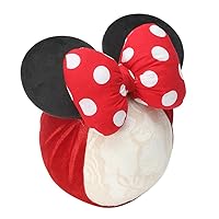 Vista 8 de JIAHANG Diadema para bebé niña con orejas de ratón y lazo de lunares 3D, diadema ancha para recién nacido, bebé y niña, accesorios para la cabeza