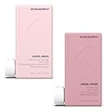 KEVIN.MURPHY ANGEL.WASH & RINSE - Restorative Shampoo & Hair Repair Conditioner - For Fine Coloured Hair - Colour Safe Conditioner - Sulphate & Paraben Free - 250 mL / 8.4 fl oz - 2 Pack