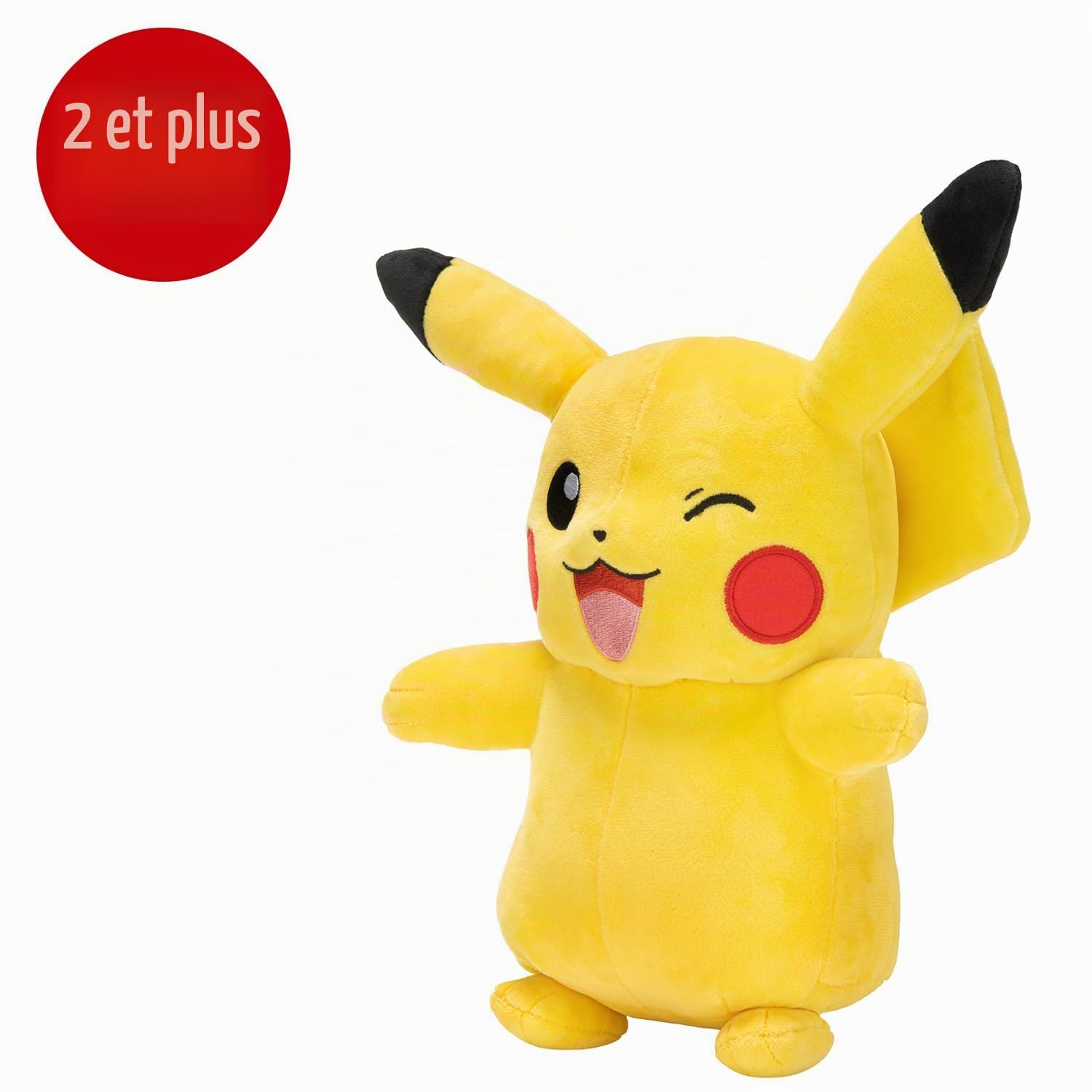 BANDAI - Pokémon - Peluche Pikachu 30 cm Toute Douce - Pokémon Pikachu Licence Officielle - Idée Cadeau Peluche Enfants Ados ou Adultes - Jouet Enfant 2 Ans et + - PKW97730