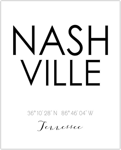 Miniatura 2 de Nashville Skyline - Juego de 2 fotos de arte (8 x 10)