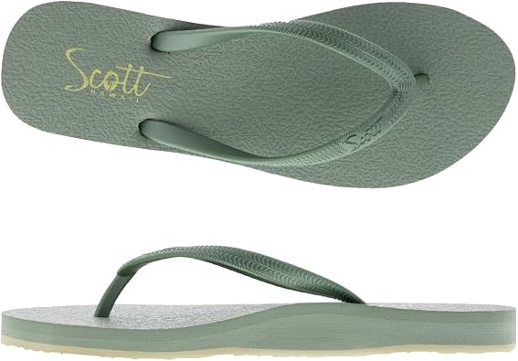 Scott Hawaii Moena Womens Slipper | Comfy Yoga Mat Insole | Lightwieght | Arch Support | Casual Wear Everyday Flip Flop