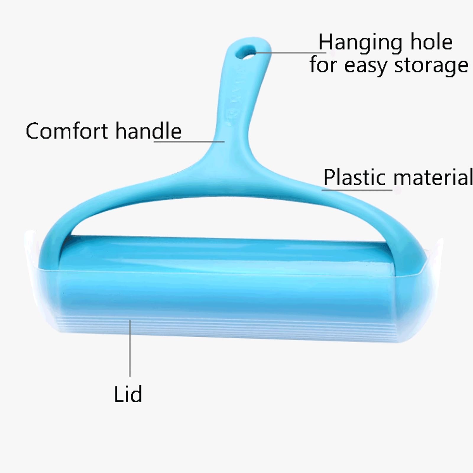 Fuerte adherencia Rodillo de Pelusa de plástico con Funda, eliminador de Pelusa de Rodillo Lavable con recambios, Rodillos de Pelusa Reutilizables Que se ensanchan 19cm/7,4 Pulgadas portátil