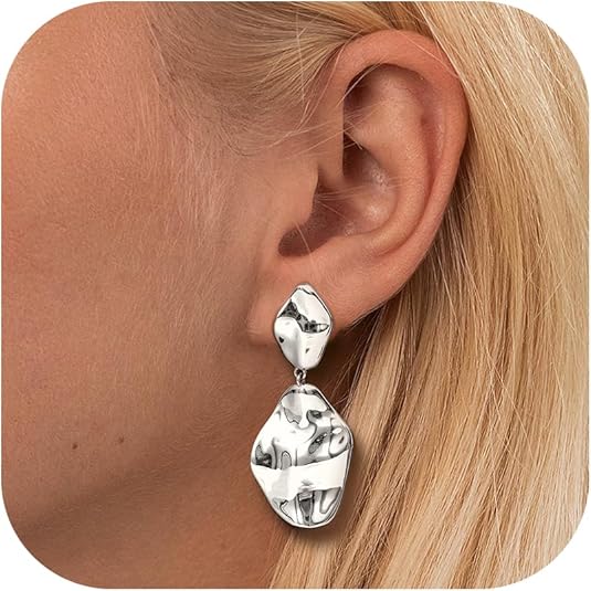 Chriscoco Orecchini Cerchio Donna Argento e Oro Placcato 14K, Set di 4 Paia, Ipoallergenici, Piccoli e Grandi, con Zirconite, Facili da Indossare