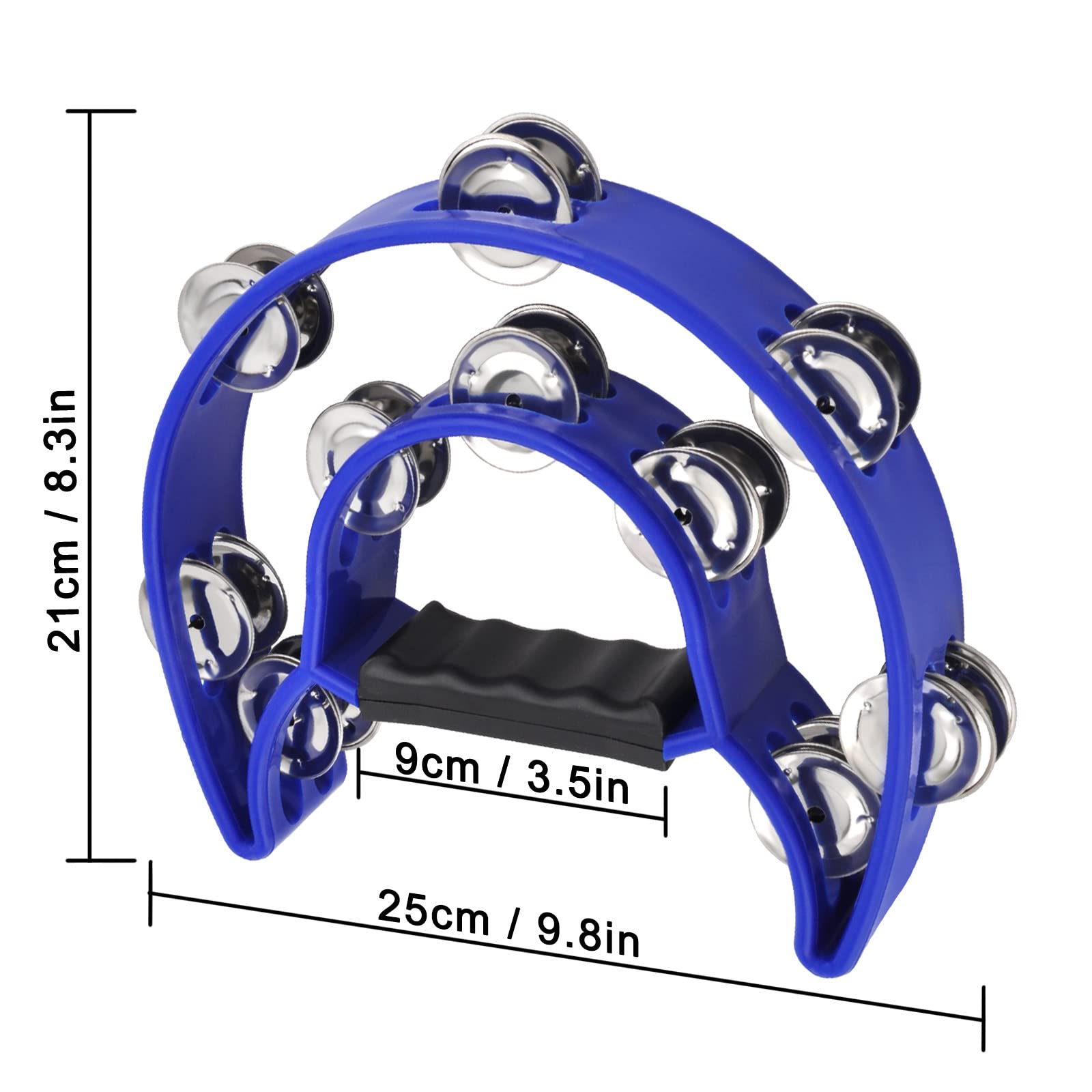 Amazon.com: EastRock Double Row Tambourine,Metal Jingles