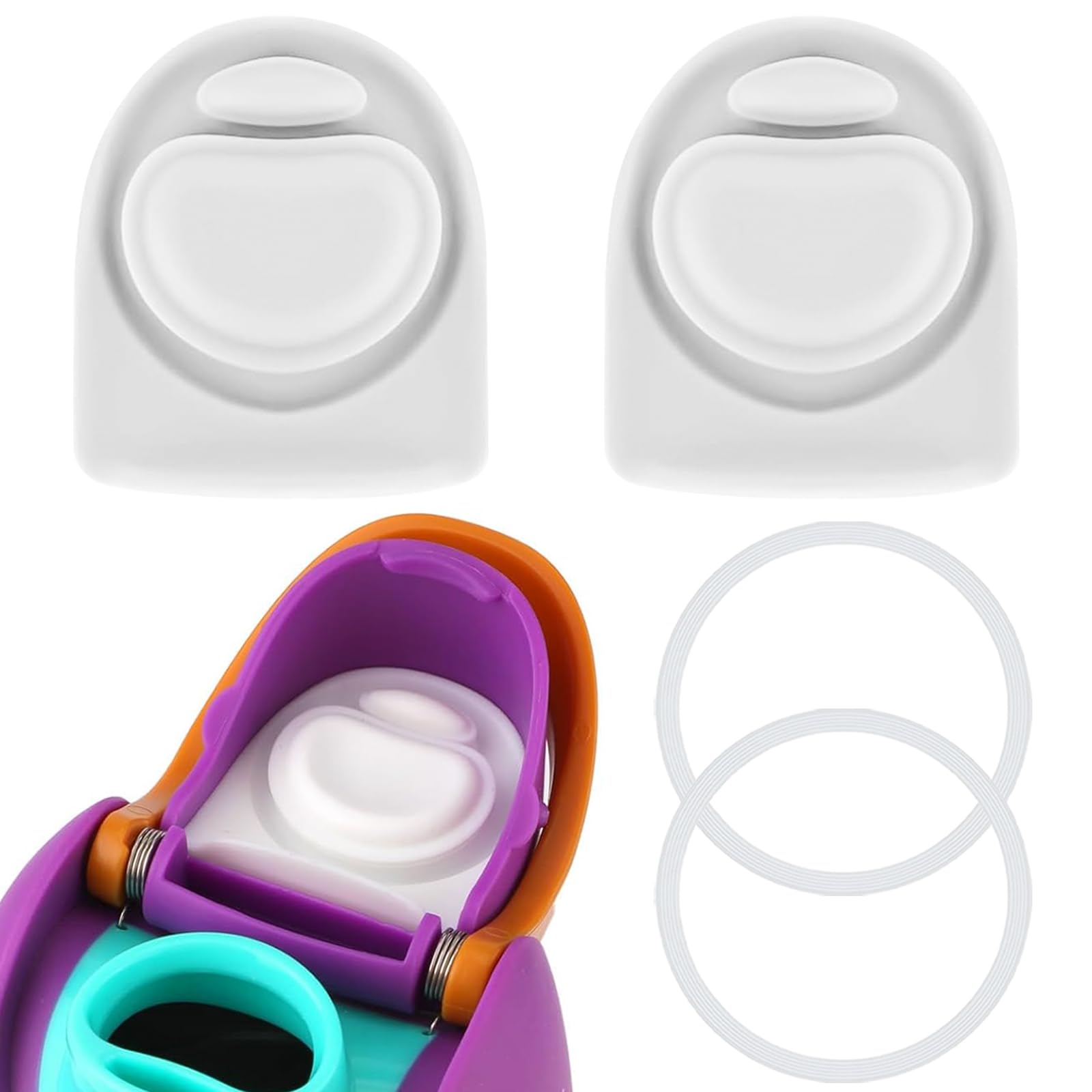 2pz Guarnizioni di Tenuta Bottiglie e 2pz Tappi di Ricambio Tappi per Owala Freesip 32/40oz, Accessori Tenuta in Silicone Senza BPA per Owala Freesip 16/19/24/32/40oz