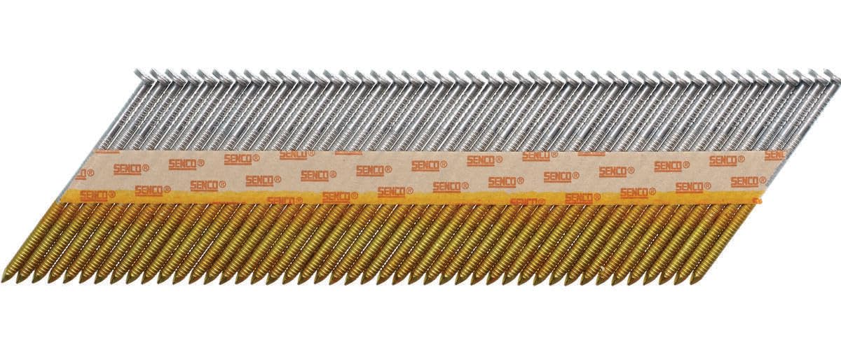 Senco 34 deg. 16 Ga. Ring Shank Straight Strip Framing Nails 3 in. L x 0.12 in. Dia. 2500 pk