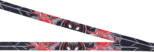 Miniatura 3 de Bioworld Marvel Spider-Man Miles Morales - Soporte para credencial de identificación con colgante de goma y calcomanía coleccionable