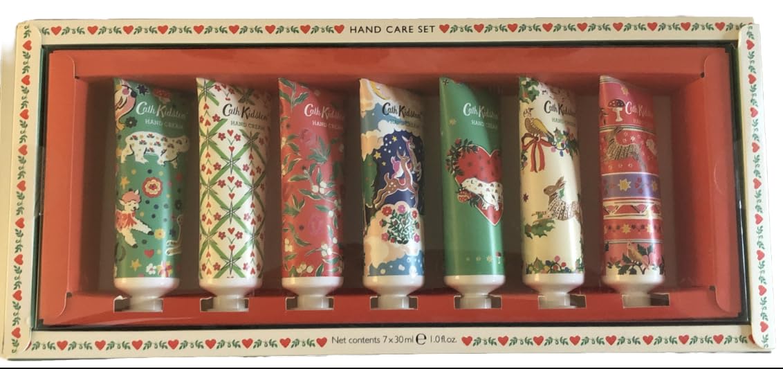 Heathcote & Ivory Cath Kidston Hand Cream Set 7 x 30ml (Redberry & Cedar)