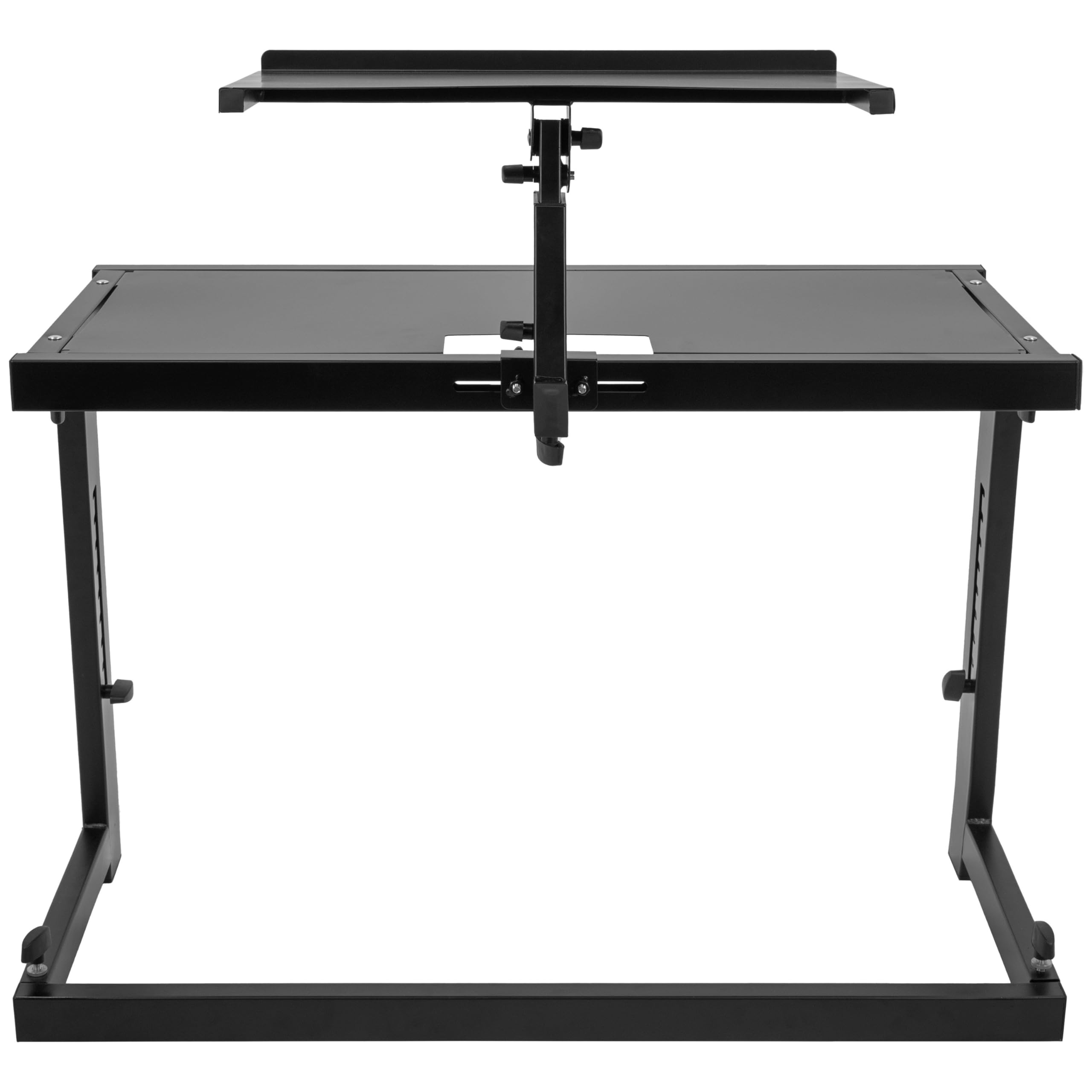 BoomToneDJ, stazione DJ, mobile con supporto integrato regolabile per PC, telaio in acciaio Z, facile da usare, trasportabile, perfetto per controller USB DJ, smontabile e trasportabile facilmente