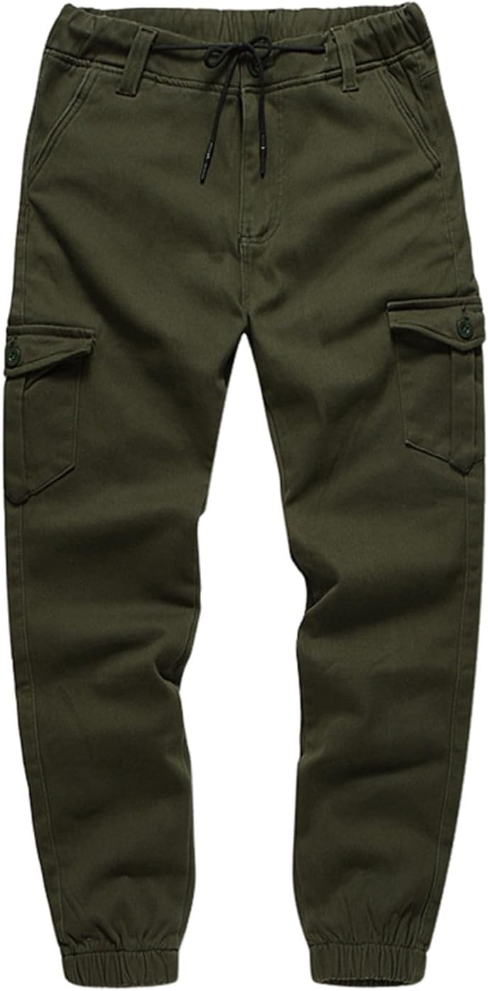 メンズファッショントレンド豪華で厚い作業服パンツユースソリッドカラーカジュアルパンツ5406
