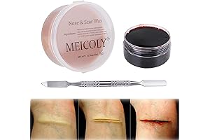 3Pcs Special Effects Makeup Kit with Fake Blood and Scar Wax