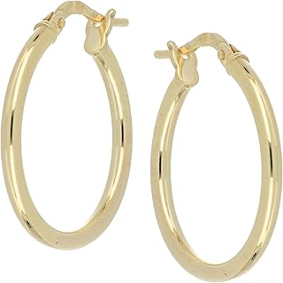 Pendientes de aro para mujer, oro y plata