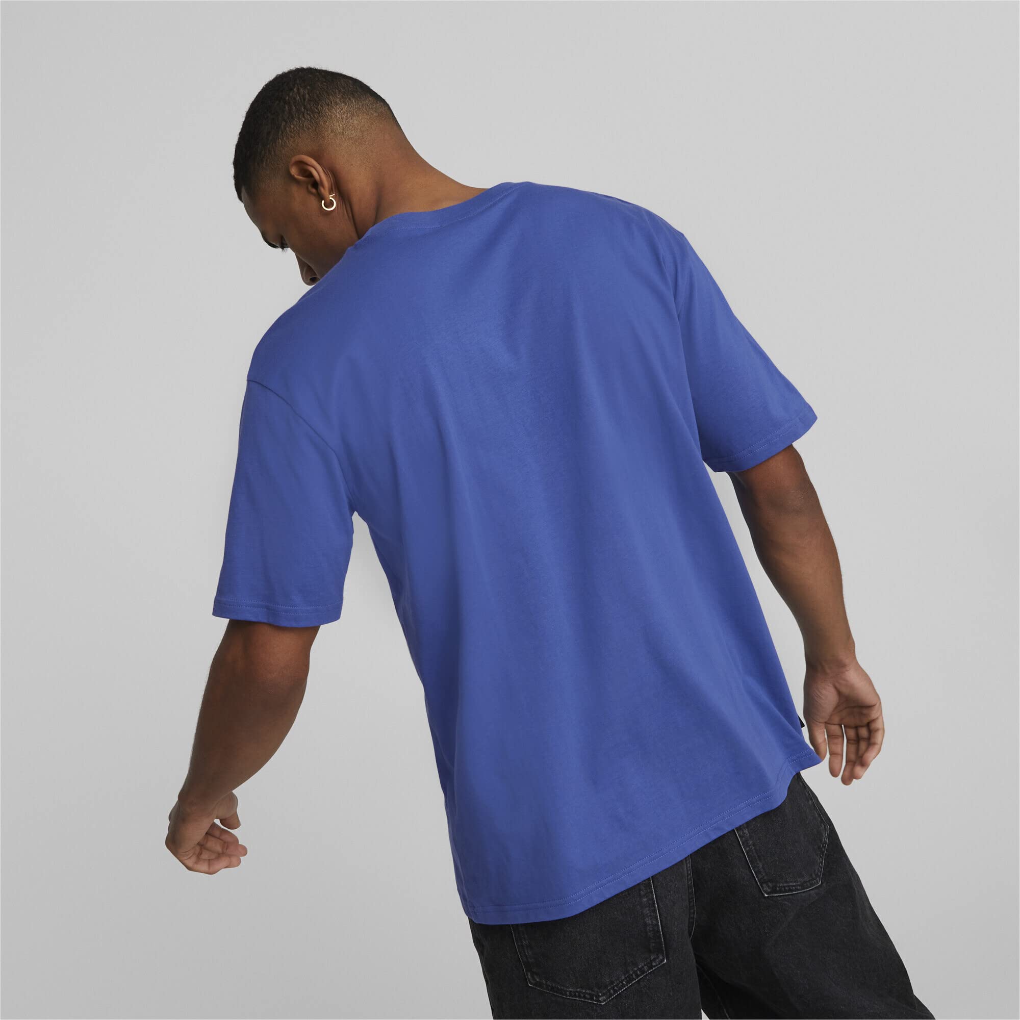 PUMA Męska koszulka z nadrukiem drużyny Tops, Royal Sapphire Blue, L