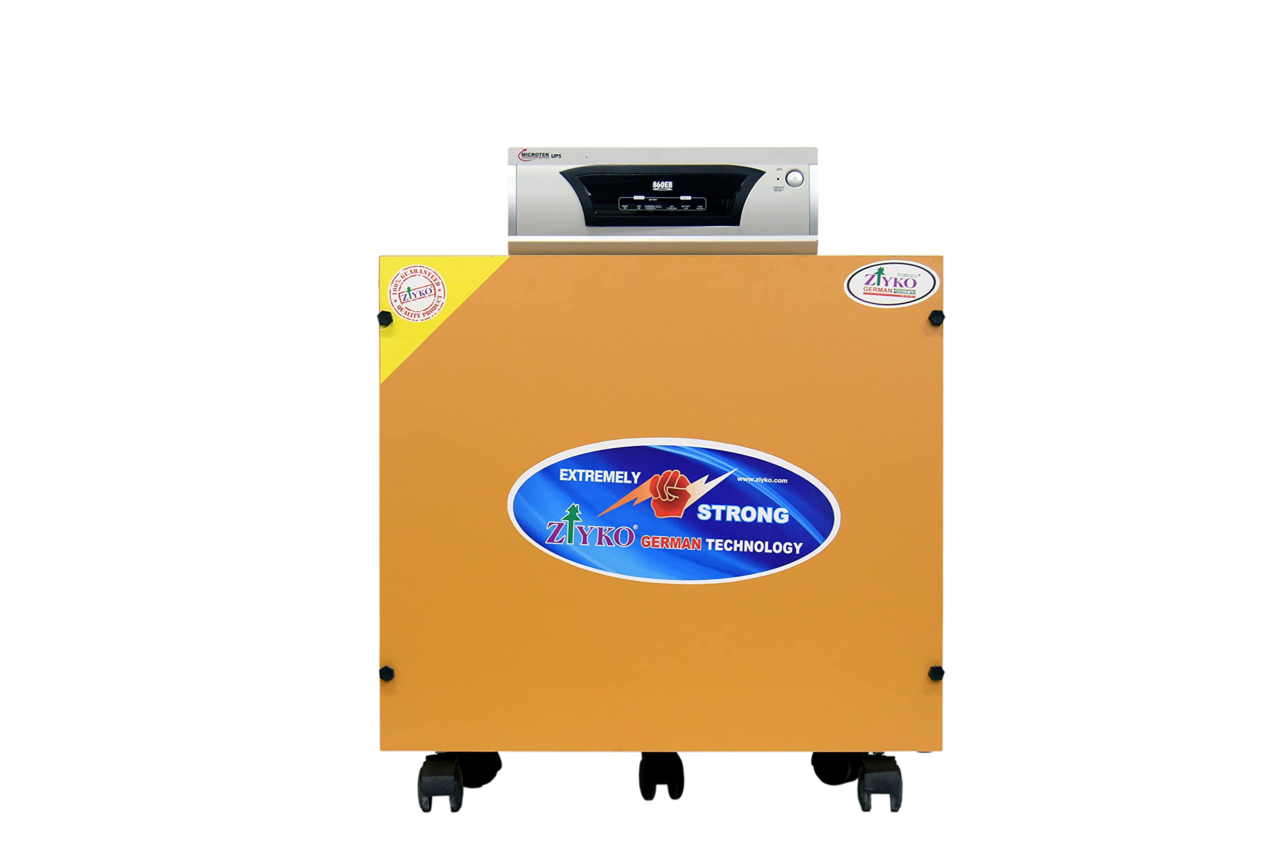 Buy ZIYKO Wooden Battery Trolley with Battery Tray Inverter Battery