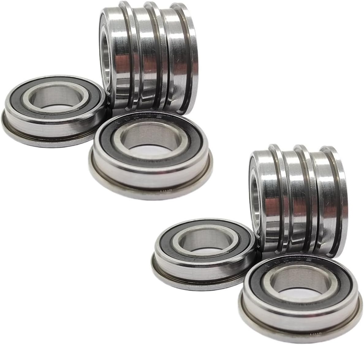 10pcs P0 Flanged Ball Bearings F6901ZZ/F693/F694/F695/F696/F698/F6900/F6902/F6903/F6904/F6905/F6906/F6907ZZ(F695ZZ)