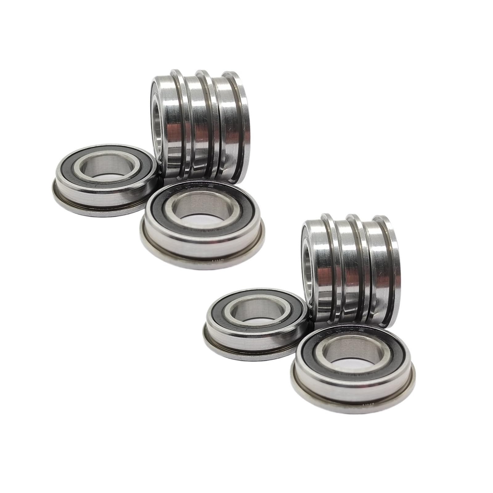 BJPCTUSF 10pcs P0 Flanged Ball Bearings F6901ZZ/F693/F694/F695/F696/F698/F6900/F6902/F6903/F6904/F6905/F6906/F6907ZZ(F6901ZZ)