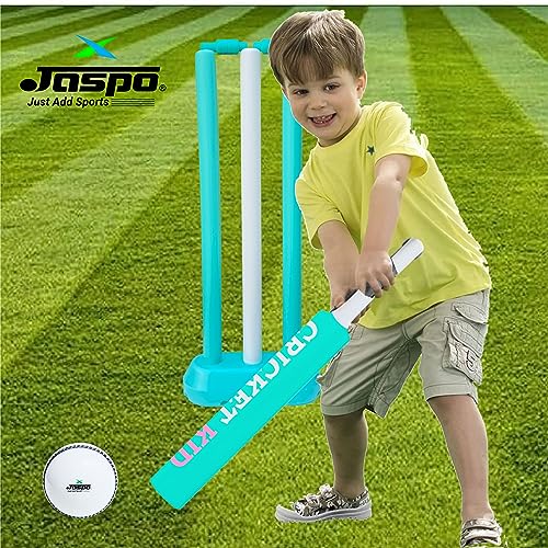 jaspo Cricket-Kid Complete Cricket Set for Kids Perfect Introduction to Cricket for Young Players,Plastic Bat for Practice&Initial Training of Beginners&Learners (Size-1 (Age 2 to 5 Yrs)),Multicolor - Thumbnail 5