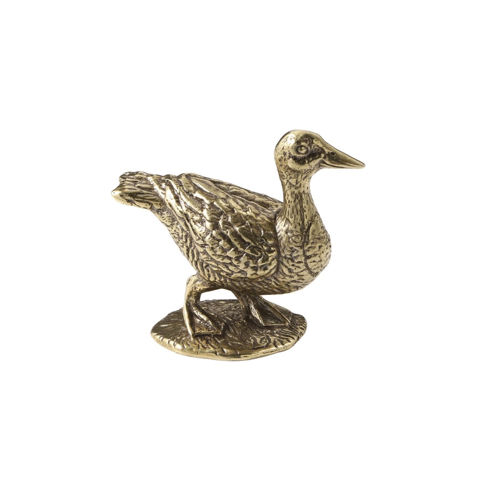 NGDFGR Brass Duck Goose Figurines,Metal Animal Duck Goose Statue Sculpture Desktop Ornament Home Sand Table Bonsai Car Decor Accessories