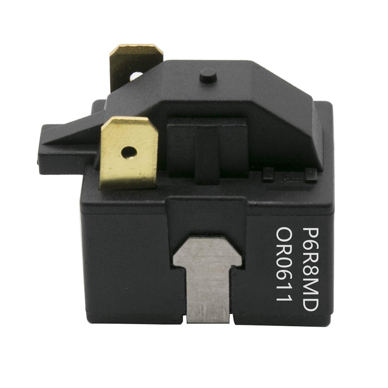iRomehony Refrigerator PTC Starter Compressor Start Relay Replacement For P6R8MD OR0611 2 pin Fit for Kenmore LG Magic Chef Refrigerator dehumidier PTC Starter