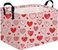 Vista 72 de FXOLCSHE - Canasta rectangular rosa de alpaca, canasta de lavandería impermeable plegable para guardería, canasta de juguetes para habitación