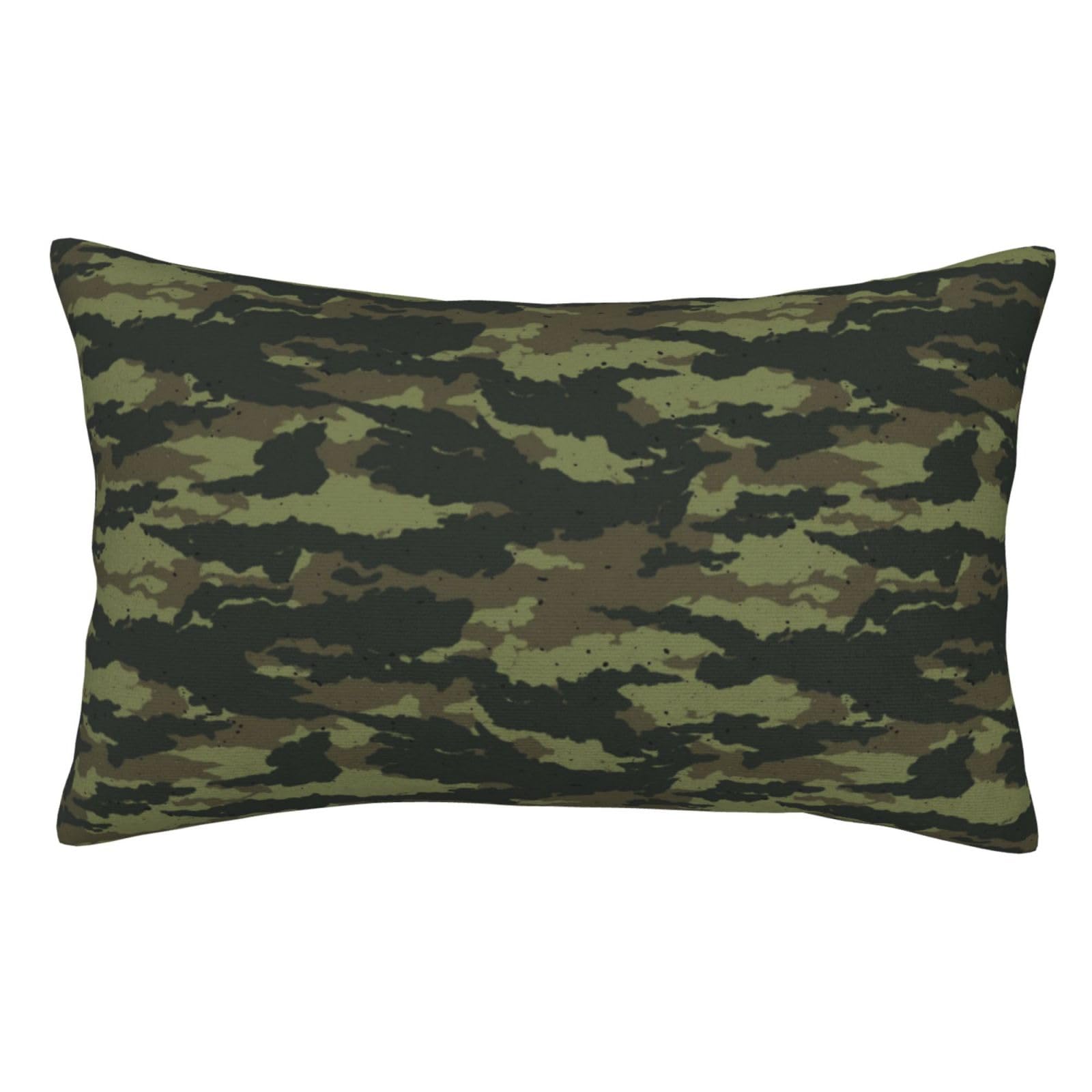Soft Plush Pillow Cover For Sofa & Bed, Camouflage, Standard Furry Throw Pillow Case 35x50 cm, Decorative Cushion Cover For Bedroom Living Room Decor, Hidden Zipper Pillowcases For All Seasons
