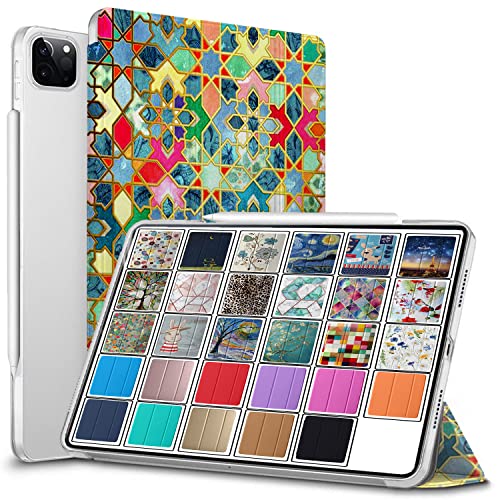 Image of DuraSafe Cases for iPad Pro 11 4th 3rd 2nd Generation Case A2759 MNXE3HN /A A2435 MNXG3HN /A MNXF3HN /A MNXJ3HN /A MNXH3HN /A A2761 A2762 MNXN3HN /A MP553HN /A A2377 MHQR3HN /A MHQT3HN /A A2228 - Damask