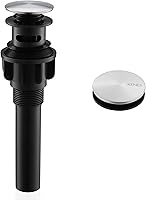 Vista 14 de KENES Conjunto de tapón de drenaje para lavabo de baño con varilla de elevación, drenaje de lavabo de níquel cepillado con desbordamiento, conjunto