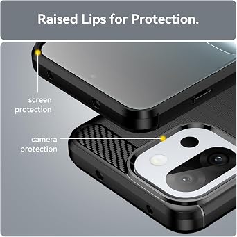TingYR Case Compatible with OnePlus 13T, Ultra Slim Flexible TPU Shock Absorption, Anti-Scratch, Premium Flexible Rubber Cover, Cover Compatible with OnePlus 13T Smartphone.(Black)