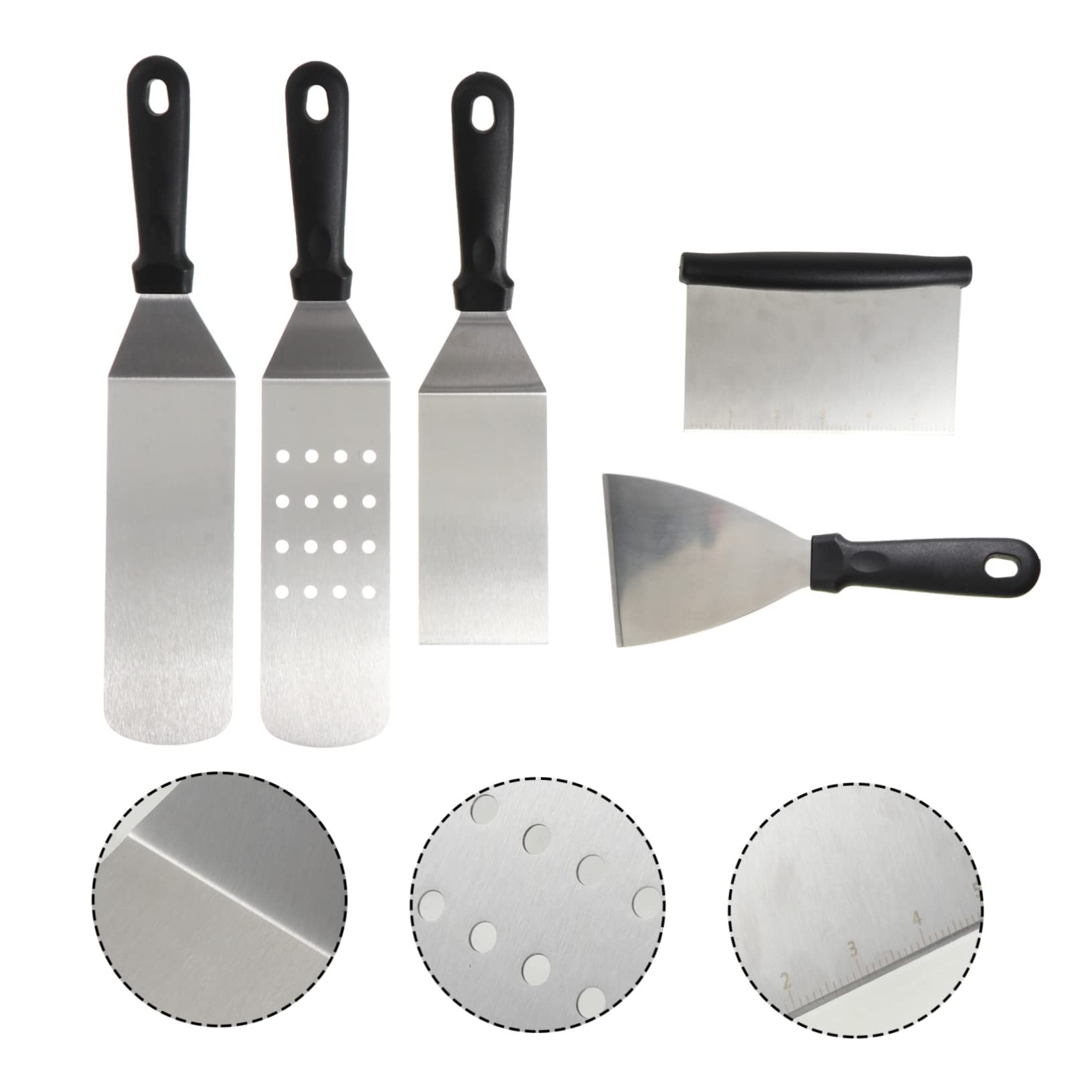 Alipis 5 Pezzi Spatola Per Pizza Spatola Per Torta Sollevatore Pala In Acciaio Inossidabile Pizza Pan Cottura Pala Per Pizza Pala Da Forno Paddle Per Pizza Paddle Server Per Pizza