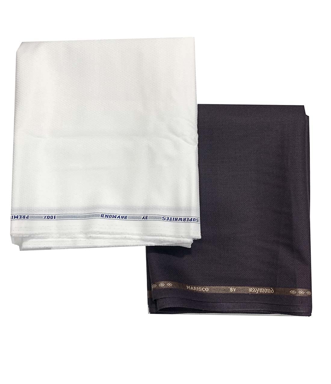 raymond fabrics Raymond Trouser Shirt Fabric Combo Box (Unstitched, All Weather Fabric, WHITE SHIRT Brown PANT)-picture-17