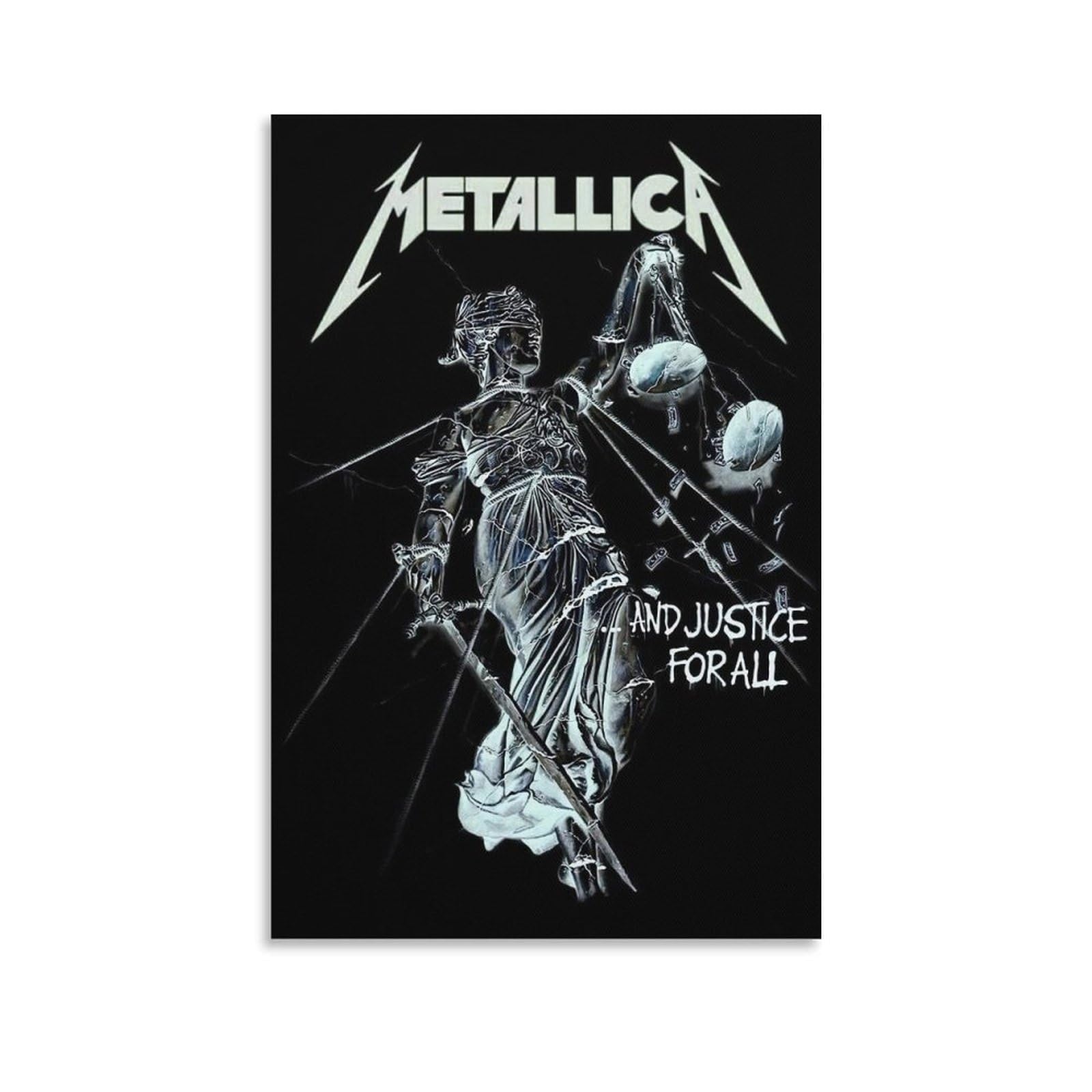 Amazon.com: FJVSDIECA Metallica Poster Vintage Music Canvas Art
