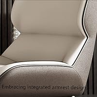 Vista 7 de Silla de comedor para cocina comedor sillas de comedor juego de 6 sillas de cocina modernas de cuero de microfibra asiento ergonómico patas de metal