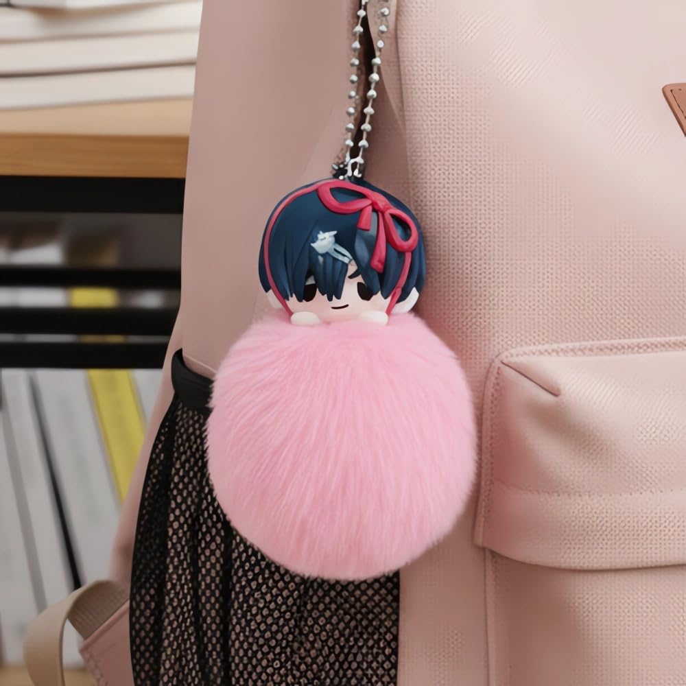 YJacuing Alien Stage Free Stage Series Blind Box Pom Pom Keychain, Anime ALNST Mystery Plush Fluffy Bag Charm