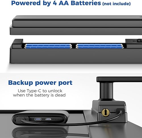Miniatura 4 de Cerradura inteligente para puerta corredera, cerradura de puerta de vidrio deslizante con huella digital, cerradura de mortaja inteligente JNZCH con