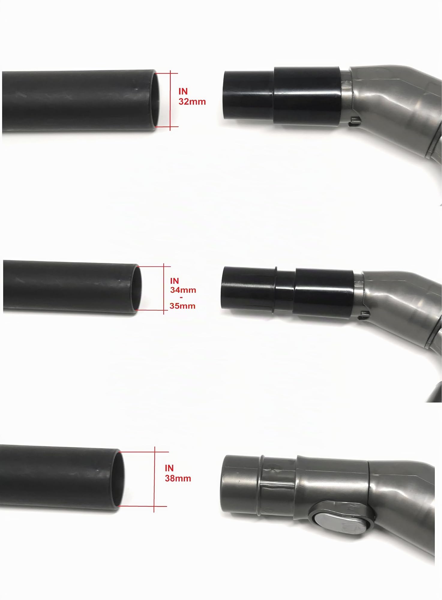 Flachdüse Bodendüse Bürste kompatibel mit Dyson Staubsauger und mit Rohranschluss Innendurchmesser 32mm/35mm/38mm