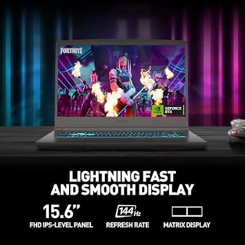 msi 15.6 Thin A15 Gaming Laptop, 16GB DDR5, 512GB SSD, Full HD Display, NVIDIA GeForce RTX 4050, AMD Ryzen 5 7535HS, Wi-Fi 6, Backlit Keyboard, Webcam, Bluetooth, Windows 11 Pro, Black