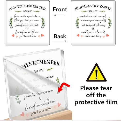 Vista 2 de Regalos de animación para mejores amigas, regalos de aliento para compañeros de trabajo, regalos inspiradores para mujeres, letrero de creer