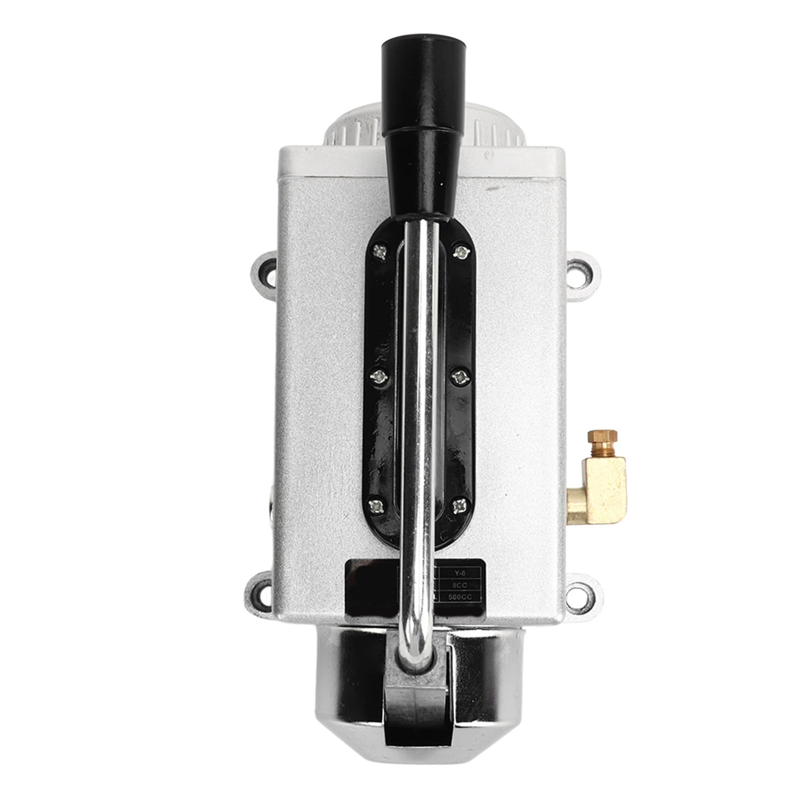 Bomba lubricadora manual de aluminio fundido resistente de 500 cc con salida de 4 mm, perfecta para mantenimiento de máquinas herramienta y necesidades de lubricación industrial