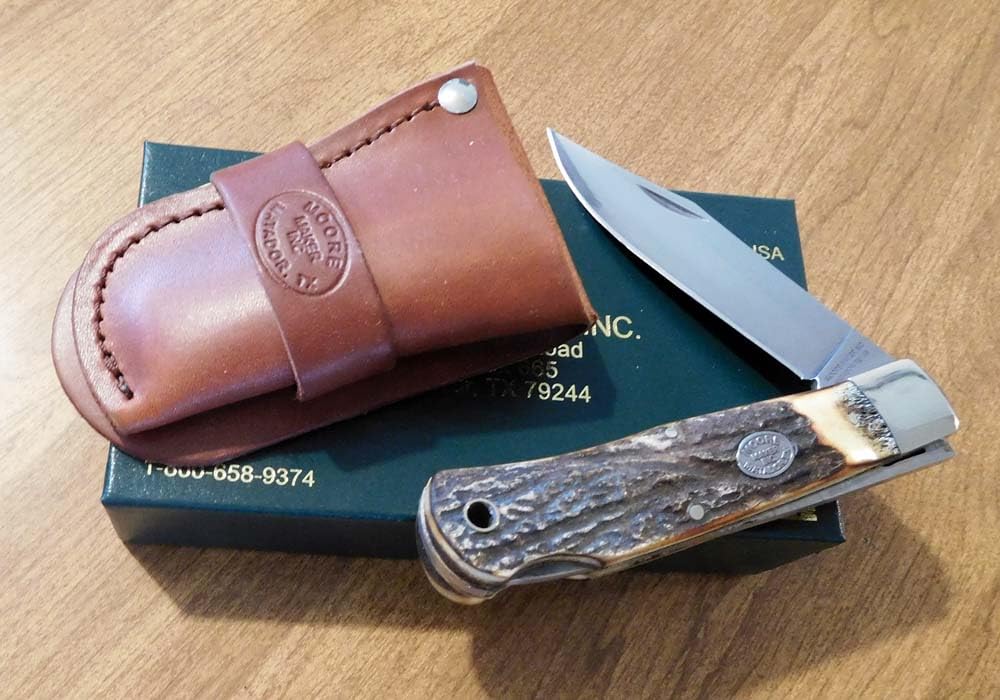 Amazon.com: Moore Maker, Inc 6106LB Genuine Stag Handle 1 Blade