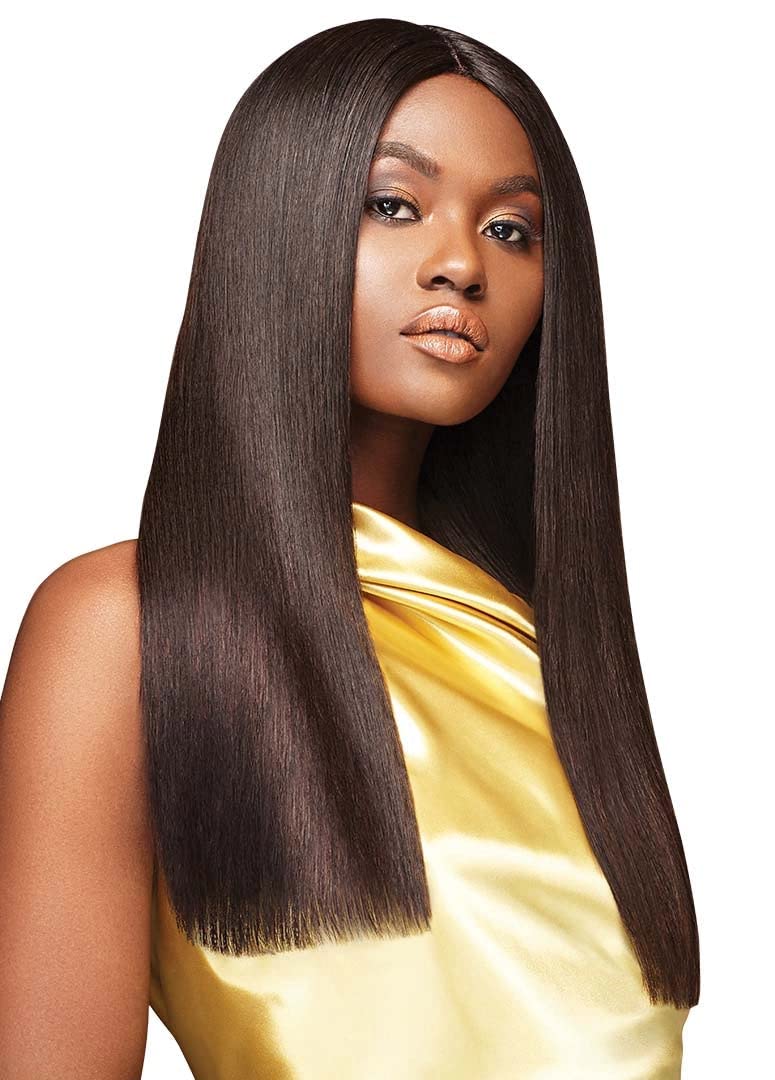My Tresses Gold Label Unprocessed Human Hair Weave Straight + 4X4 Closure (10"+12"+14" - 18"+20"+22") (12"+14"+16", NBLK)