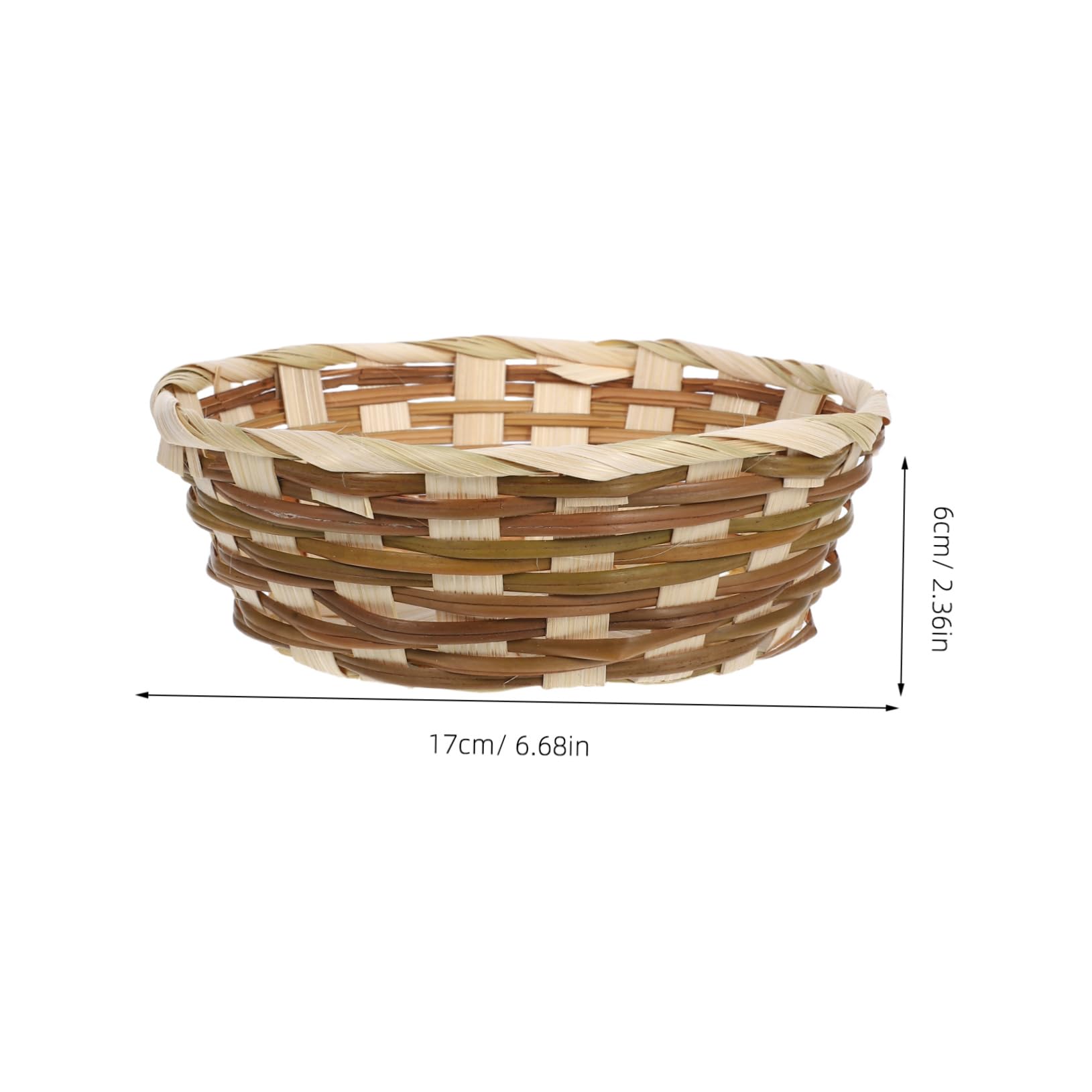 Cabilock Serving Basket Decorative Woven Fruit Organizer for Kitchen Dining Room Sustainable Material for Snacks Vegetables Home Decor