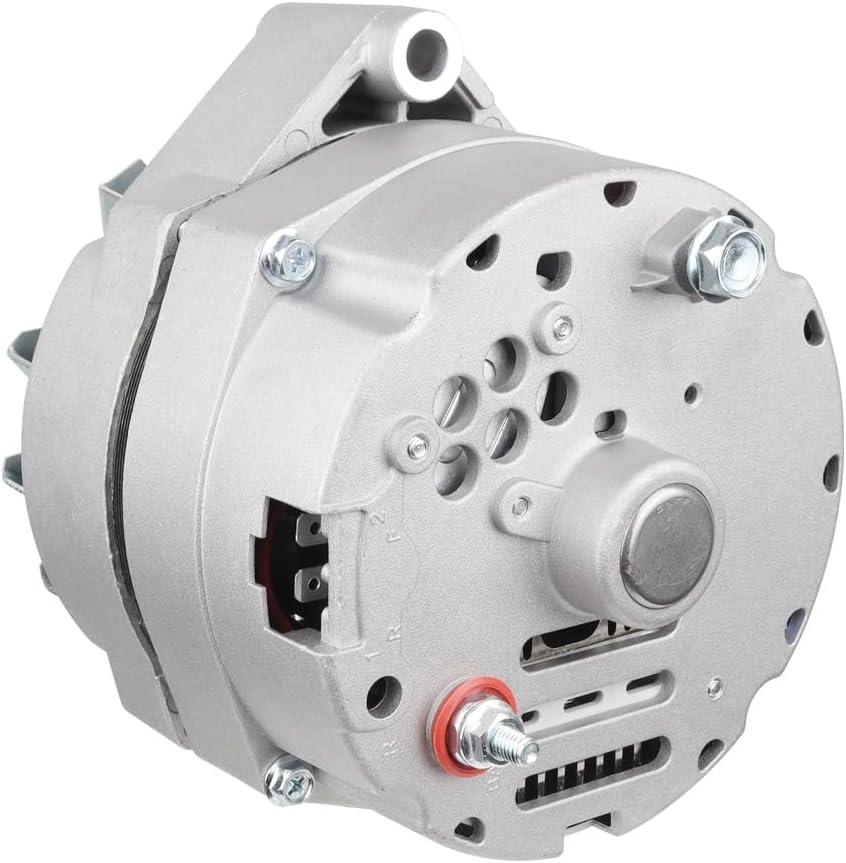 New 1 Wire Self Exciting Alternator High Output 120A compatible with Pontiac Buick Cadillac Chevy GM 350 SBC BBC 10SI Replacement#7127SEN, 334-2114, ADR0173, ADR0325, ADR0335, 400-12370, 20-102-7