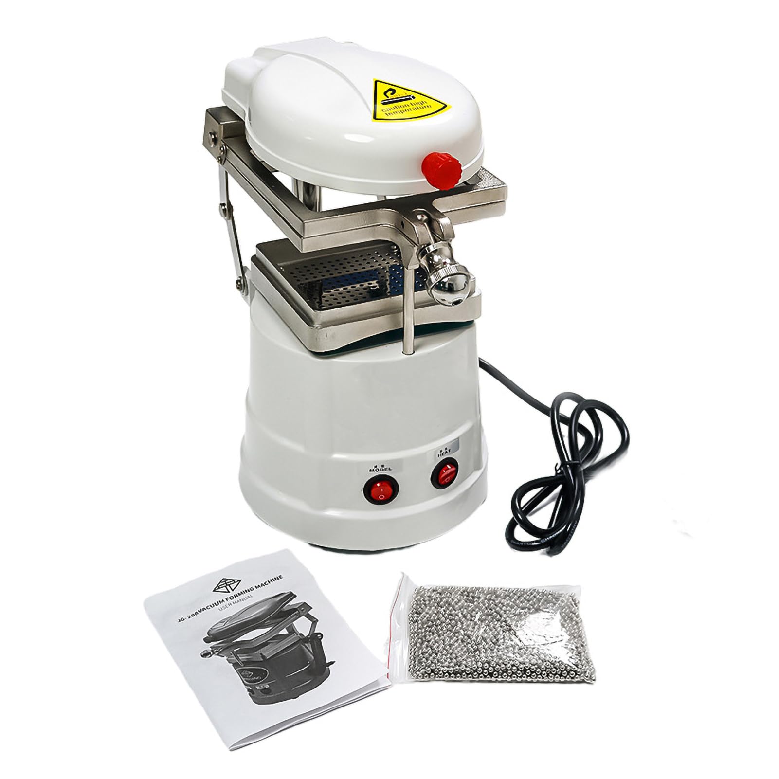 Macchina Per Termoformatura Dentale, 1000W Apparecchiatura Professionale Per Termoformatura Per Apparecchi Ortodontici, Retainer E Paradenti, Macchina Per Laboratorio Odontotecnico(Color:white)