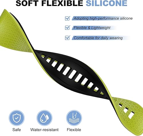 Vista 24 de OVERSTEP Correas de ajuste rápido compatibles con Fenix 5X Watch Band, correa de silicona suave de 1.024 in para Garmin Fenix 5X/Fenix 5X Plus/Fenix