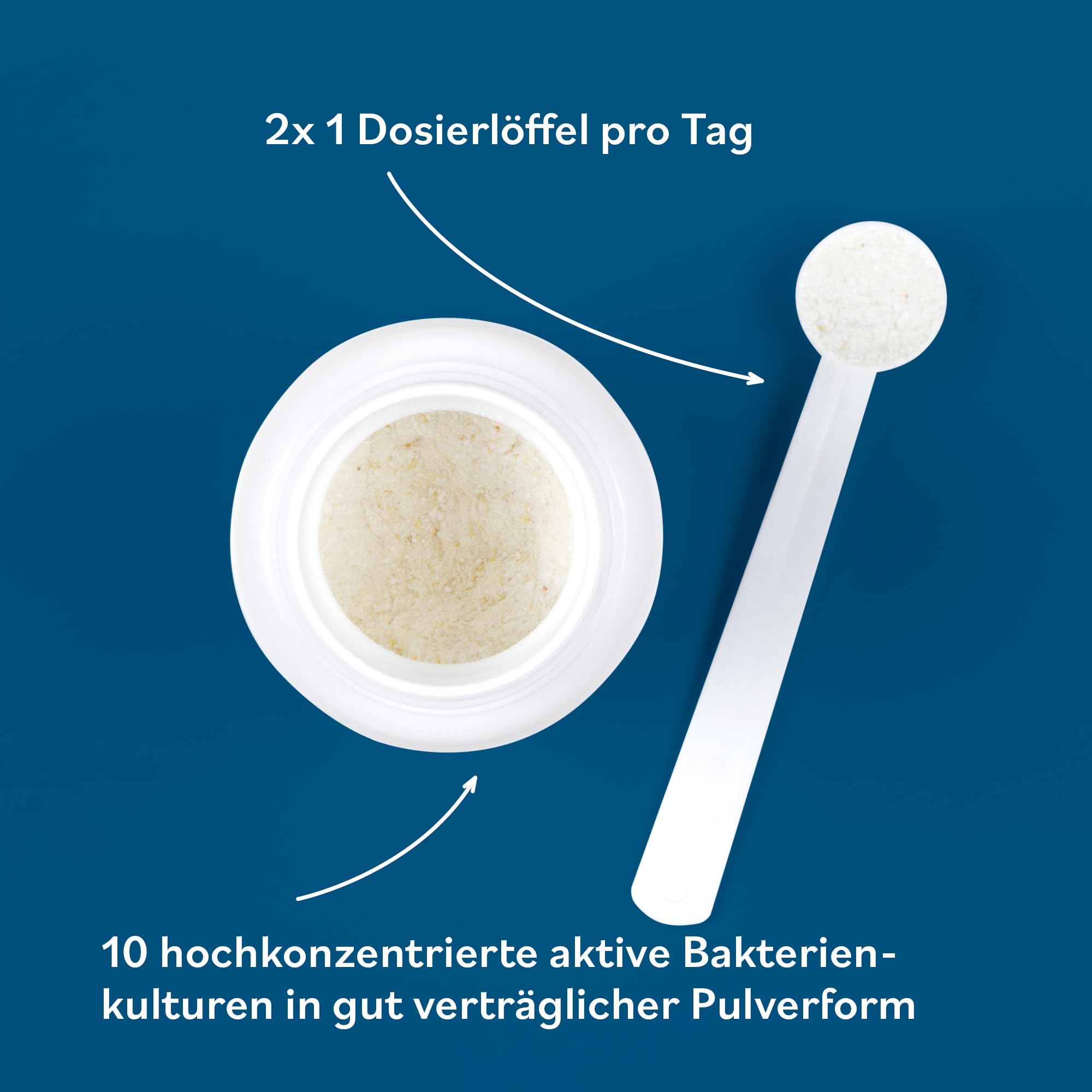 JAB Probiotik - Nahrungsergänzung mit 10 Bakterienkulturen - 60 g Pulver