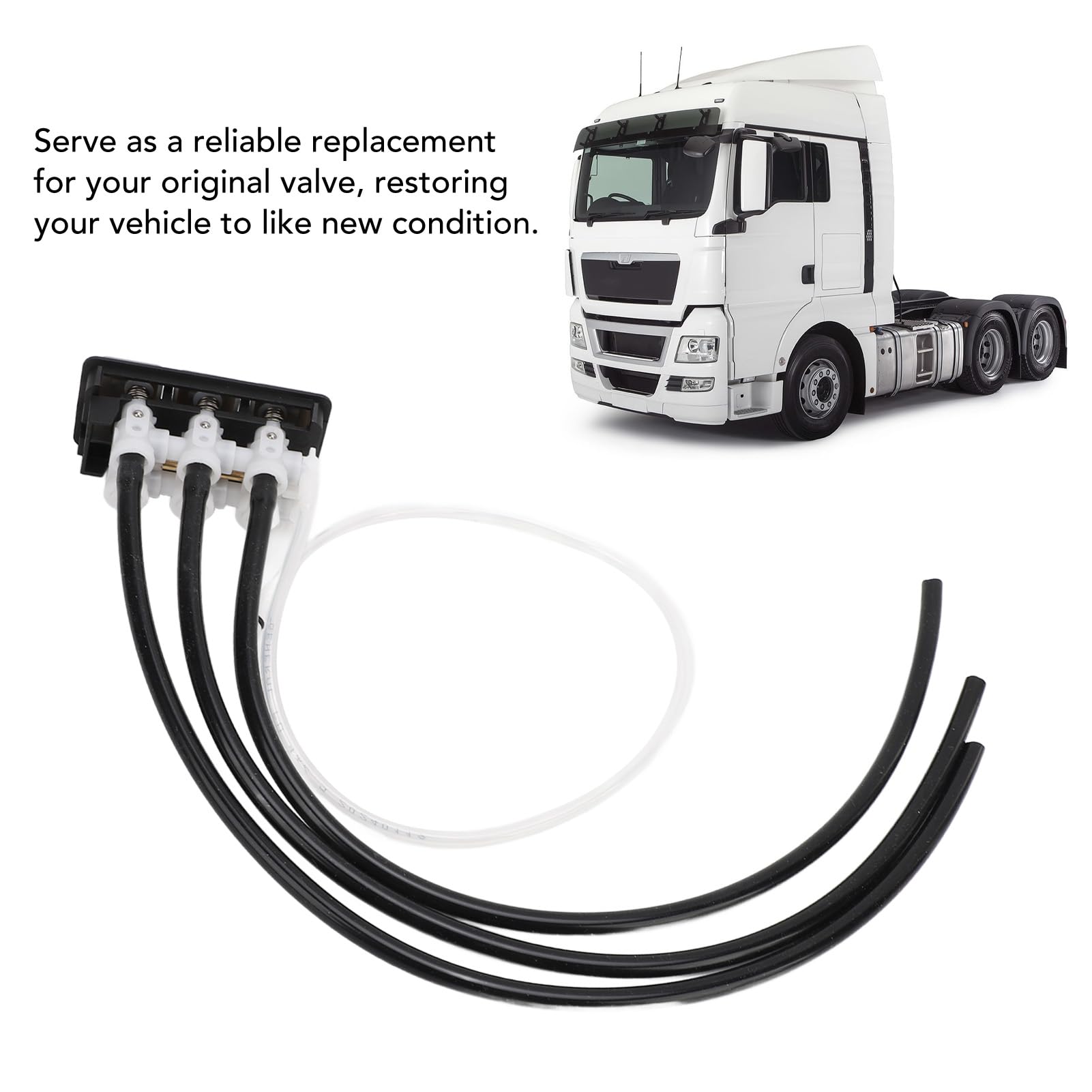 Truck Seat Lumbar Support Valve,with 3 Button Adjustment and 350mm Hose,for MAN TGX Truck,Precise Lumbar Adjustment,Improve Driving Comfort