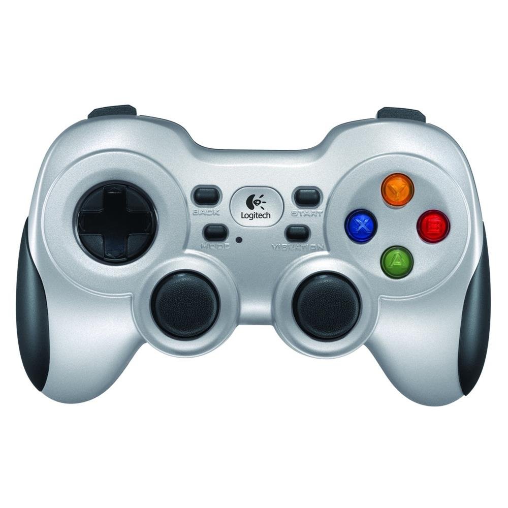 Logitech F710 kabelloses Gamepad, Spiele-Controller mit Konsolenartigem Layout, PC - Grau/Schwarz