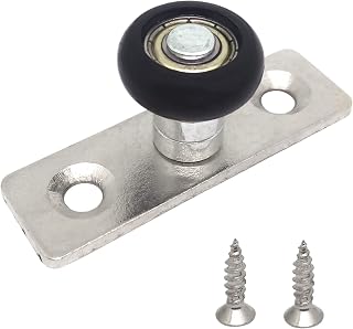 2pcs Sliding Door Roller Guide Wheel,Ball Bearings Design,Barn Door Floor Guide Flush Mount Stay Roller,with Screw(Highland Wheel)