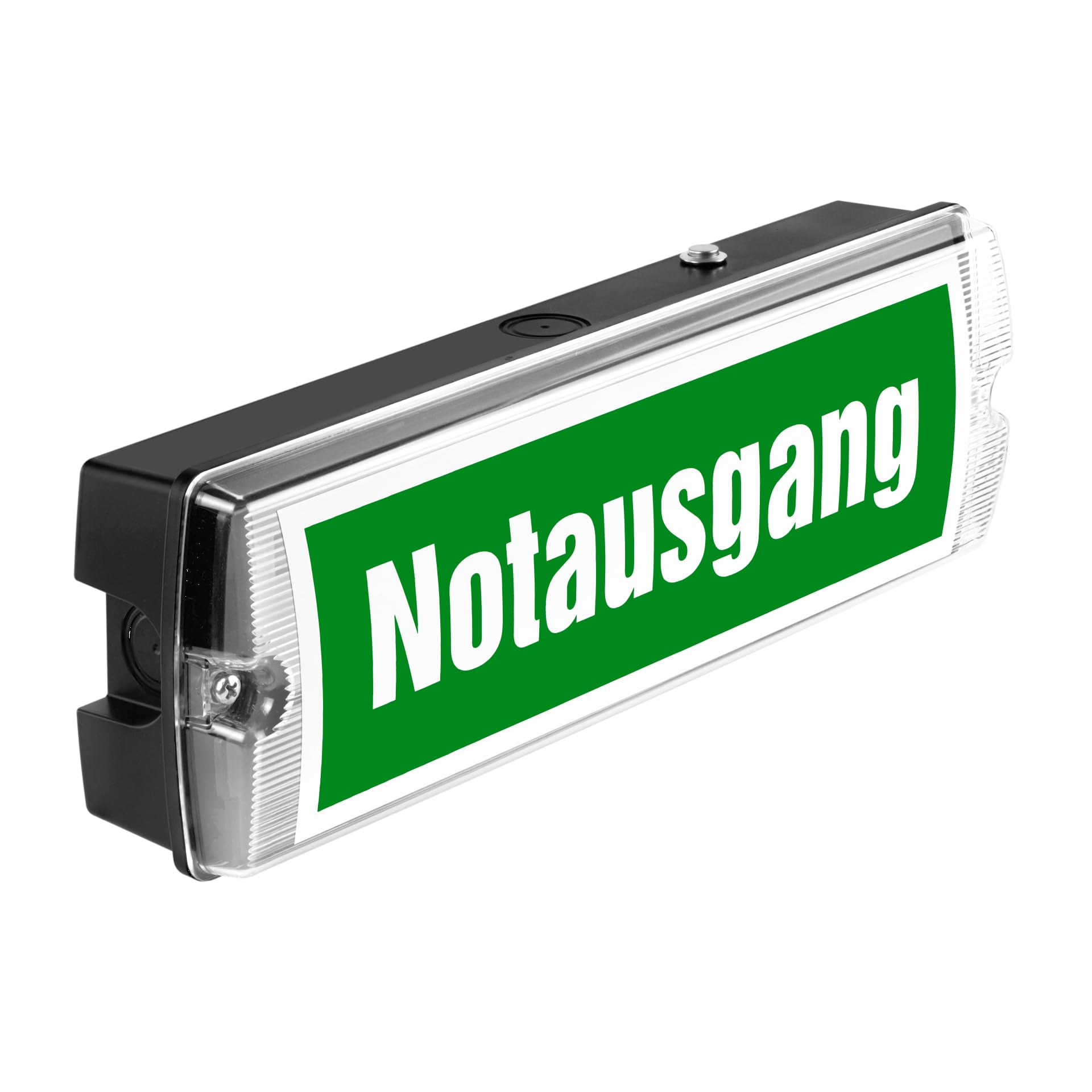 Notleuchte schwarz LED IP65 Notbeleuchtung Rettungszeichenleuchte Fluchtwegleuchte Notlicht